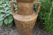 Vase mit Schrift Ich liebe dich