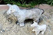 Mama Schaf und Babyschaf aus Keramik 