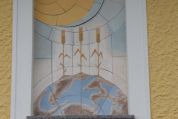 Relief über Eingangstüre auf einem Bauernhof